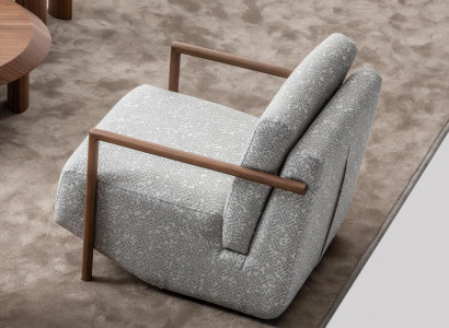Armchair Grey Living Room Furniture Design Modern Luxury Single-Seater Club Relaxation
